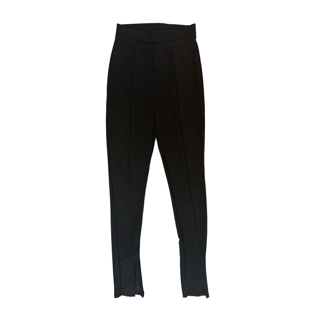 Misguided Black Stretchy Jersey Skinny Trousers High Rise Women’s Size 6 NWT